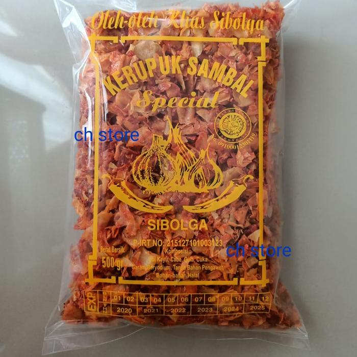 Gambar Keripik Sambal Sibolga 500 Gram Cap Bawang Kerupuk dari Chsnackmedan undefined Tokopedia