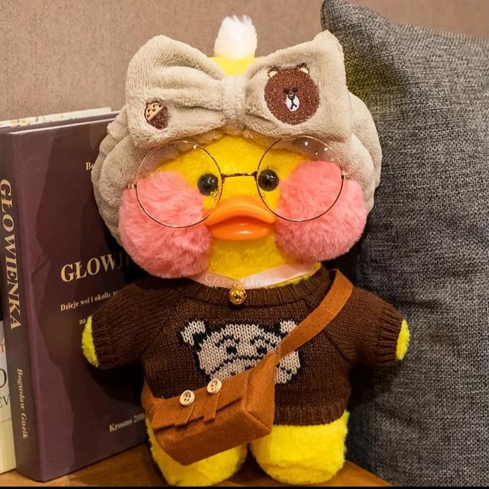 Gambar 30cm Cute Yellow LaLafanfan Cafe Duck Plush Toy Stuffed Soft Kawaii - Color H dari Gypsy House undefined Tokopedia