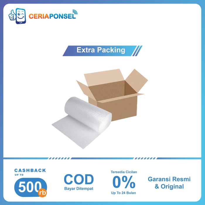 Gambar Extra Bubble Wrap dan Kardus Untuk Packing dari Ceria Ponsel Mall undefined Tokopedia