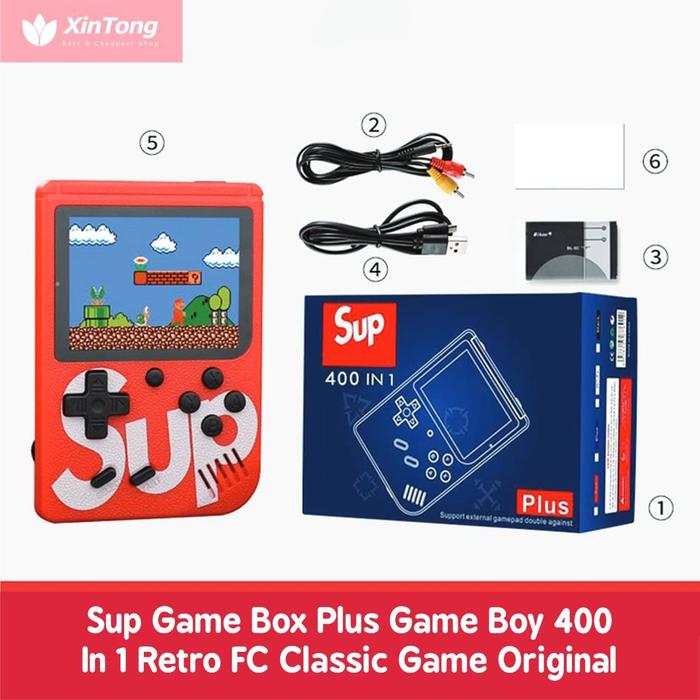 Gambar SUP GAME BOY 400 IN 1 / RETRO FC CLASSIC GAME DUAL PLAYER FREE STICK - Biru dari Toko Mainan Edukasi Cerdas undefined Tokopedia