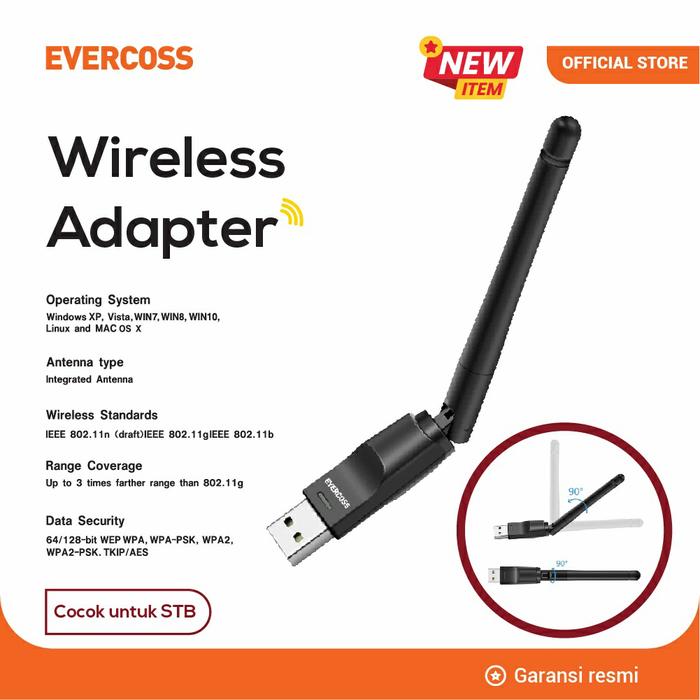 Gambar USB Dongle Wifi Evercoss Wireless STB Set Top Box Matrix Evinix Antena dari Sempu Elektronik undefined Tokopedia