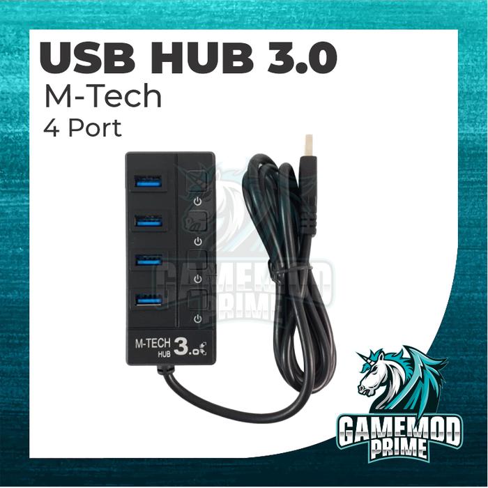 Gambar USB HUB 3.0 DIGIGEAR High Speed 4 / 7 Port HITAM / PUTIH - 4 Port dari Game Mod Prime undefined Tokopedia