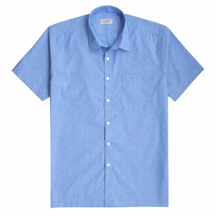 Gambar Kemeja Lengan pendek Pria Crocodile Original EAST 1584 - Biru, S dari DI TANGGUHKAN.., undefined Tokopedia