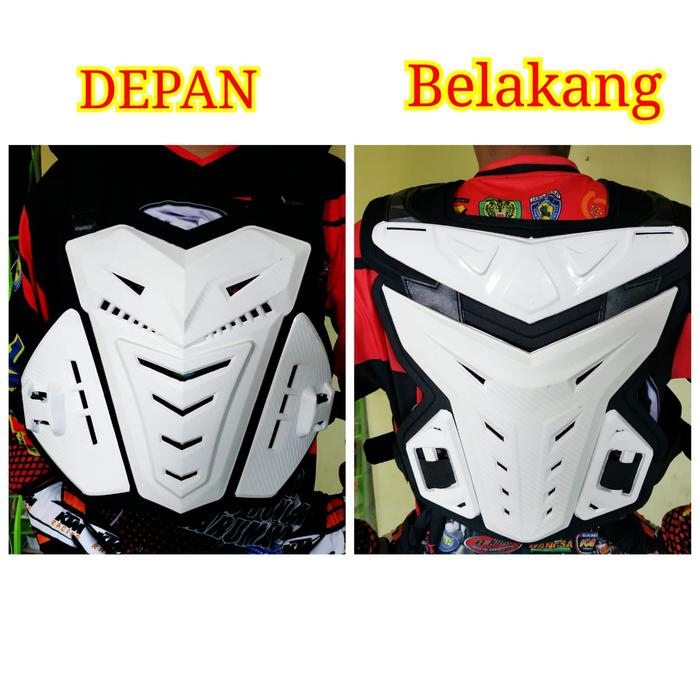 Gambar pelindung dada body protector motor cross trail adventure acerbis - Putih, All Size dari queenshopmx undefined Tokopedia