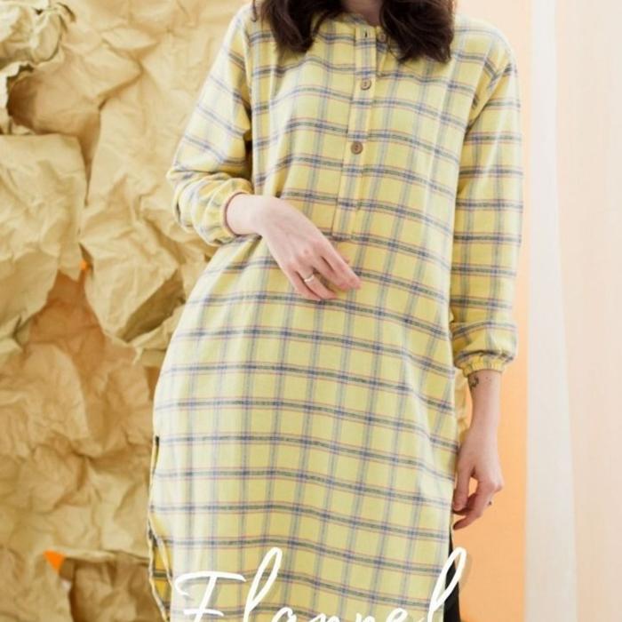 Gambar Flannel family collection ardenleon - Kuning, L dari Jastip Coco undefined Tokopedia