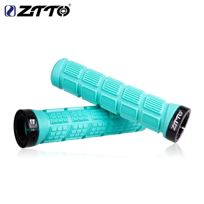 Gambar ZTTO Grip AG38 HandGrip Lock Karet Sepeda Lipat MTB - Biru Muda dari vesantra undefined Tokopedia