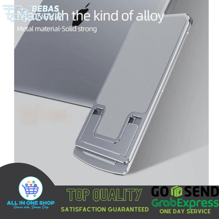 Cell Phone Stand Foldable Aluminium Metal Alloy Portable Buy get di  All In One Shop Tokopedia