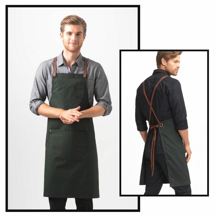 Gambar Celemek Apron Tali silang - Stretc Cinos Coklat muda - Hijau army, Hitam. dari hadriancollectionstore undefined Tokopedia