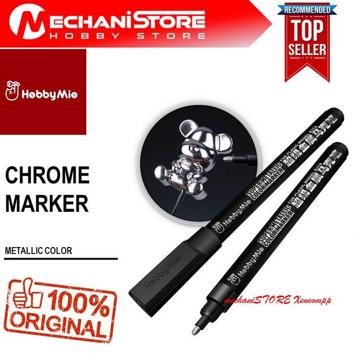 Gambar HOBBY MIO Super Metallic CHROME MARKER - Alternatif MOLOTOW Chrome - CHROME SILVER dari mechaniSTORE Bandung undefined Tokopedia