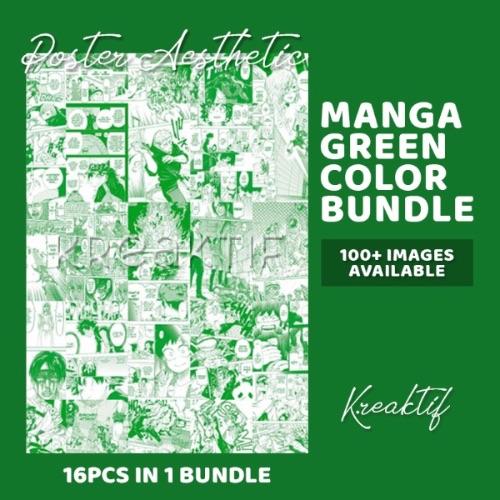 Gambar Kreaktif Poster Aesthetic Manga Anime Kawaii - Manga Green, A3 dari KREAKTIF Pro undefined Tokopedia