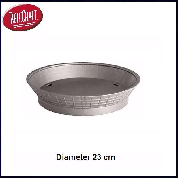 Gambar Tablecraft Round Platter / Piring Saji 23 cm - Abu-abu dari Toko Cuci Gudang Alat Dapur undefined Tokopedia