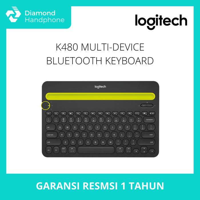 Gambar Logitech K480 Bluetooth Keyboard iPad Tablet Multi-device - Hitam dari Diamond Handphone Bali undefined Tokopedia