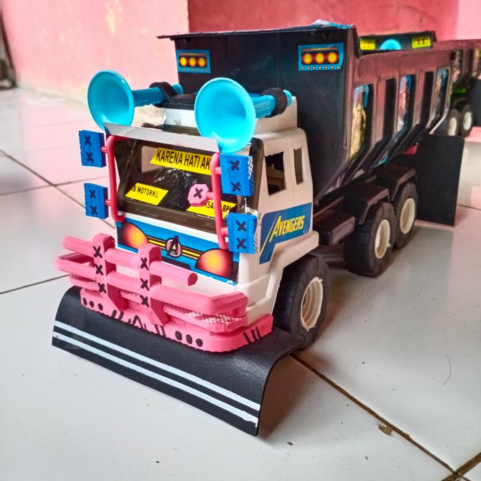 Gambar [BISA COD] Truk Modifikasi Mobil Mainan plastik Truk Pasir TTP02 - pake bemper dari YAJID_SHOP undefined Tokopedia