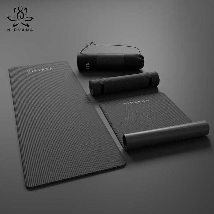 Gambar Nirvana Yoga Mat 10mm Play Mat - BLACK dari Nirvana Indonesia Yoga undefined Tokopedia