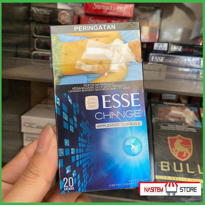 Gambar ROKOK ESSE CHANGE APPLEMINT CAPSULE KRETEK - 1 BUNGKUS ISI 20 dari Nasitem Store undefined Tokopedia
