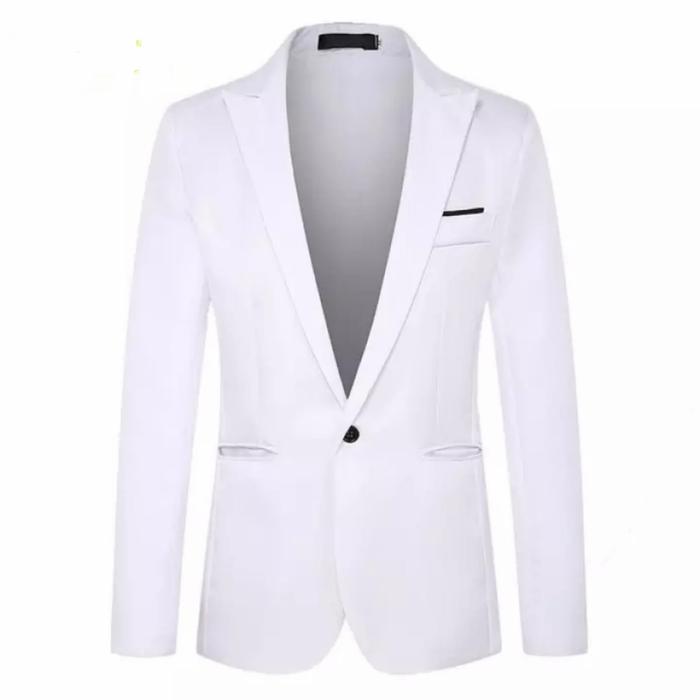 Gambar JAS PRIA - JAS HITAM POLOS - JAS NIKAH - JAS - WISUDA - JAS FORMAL - B - Putih, S dari haiba ziya fashion undefined Tokopedia