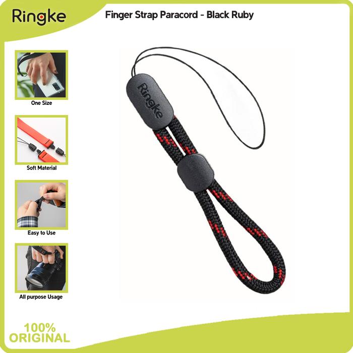 Gambar Ringke Compatible For Paracord Lanyard Finger Strap Tali Gantungan HP USB Camera Grey Handphone - BlackRuby dari muvit-OfficialStore undefined Tokopedia