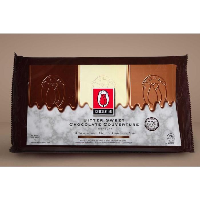 Gambar Tulip Bittersweet Couverture Chocolate 1kg - Gosend Grab !!! dari Baking Store Grogol undefined Tokopedia