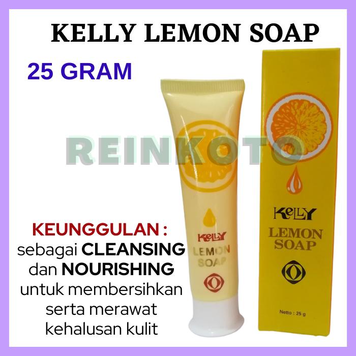 Gambar KELLY LEMON SOAP 25 gr SABUN CUCI MUKA PEMBERSIH WAJAH BPOM ORIGINAL dari TOKO REINKOTO undefined Tokopedia