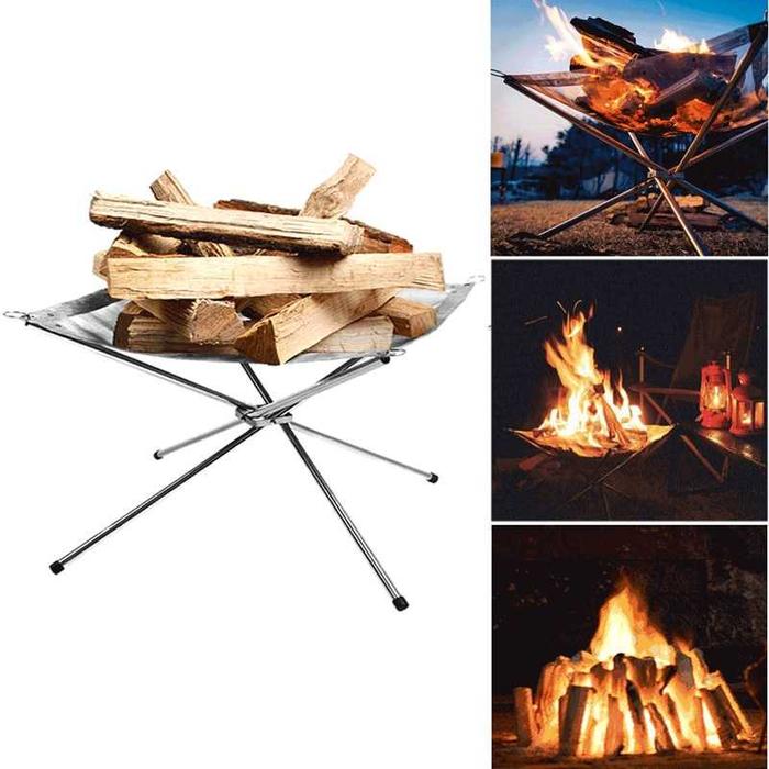 Gambar Wadah Alat Tempat Api Unggun Portable Stand Camping Dudukan Stan Rak dari itpro.207 undefined Tokopedia