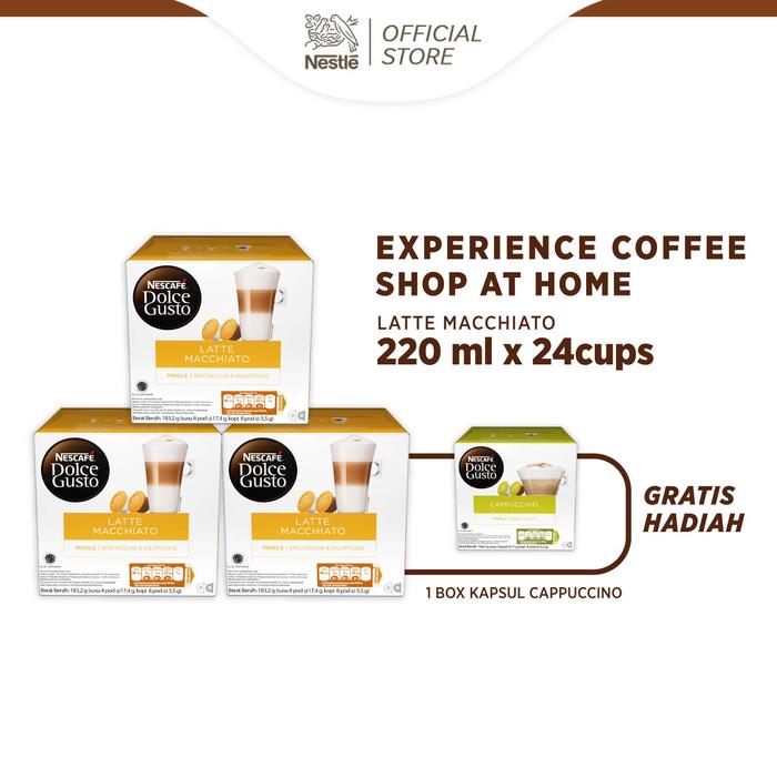 Promo NESCAFE Dolce Gusto 3 Box Latte Macchiatto + Free 1 Box Cappucino -  Jakarta Utara - Dolcegustoid | Tokopedia