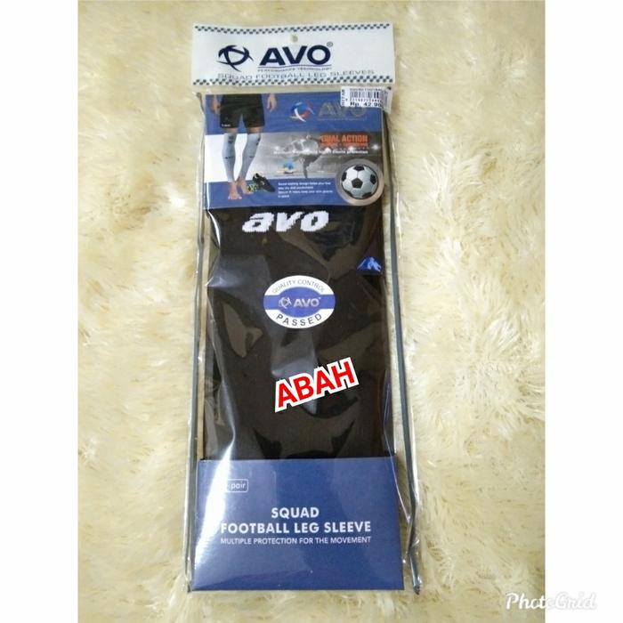 Gambar Kaos Kaki Sambung AVO Squad Football Leg Sleeve - Hitam dari TOKO ABAH JERSEY undefined Tokopedia