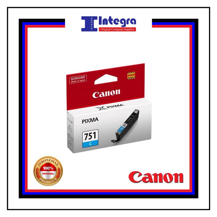Gambar Tinta Canon Color CLI-751 untuk Printer IP2770, iX6870, iX6770, MG7170 - Cyan dari Integra Official Store undefined 3 Tokopedia
