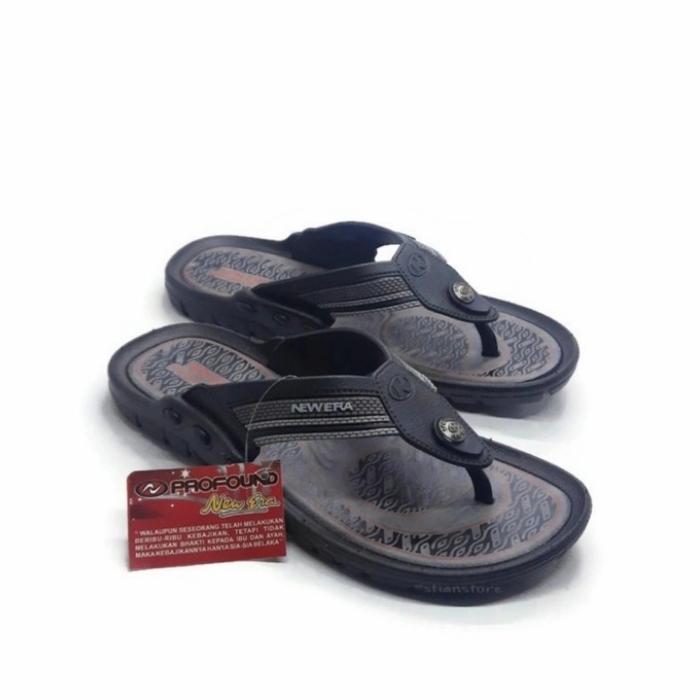 Gambar Jelly sandal jepit pria sendal karet batik new era MB 8015 - Hitam abu, 43 dari kakilima 55 undefined Tokopedia