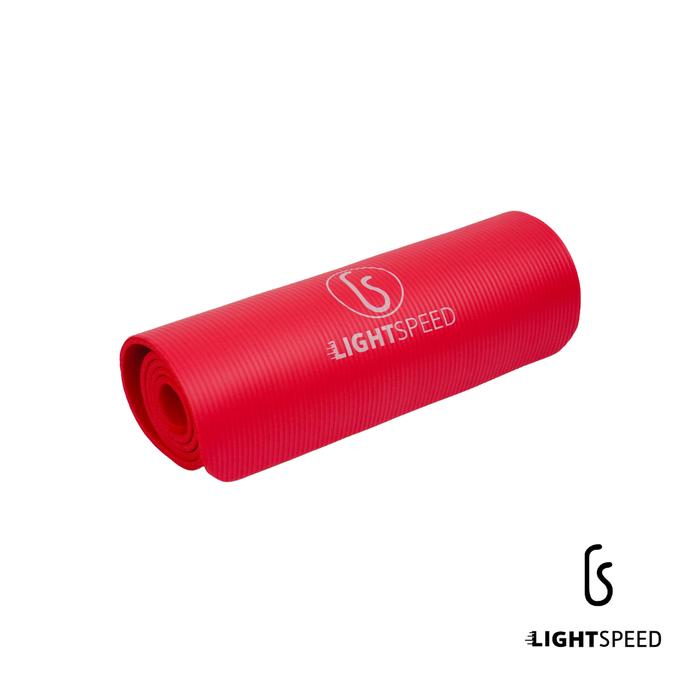 Gambar LIGHTSPEED Matras Yoga NBR 10mm MOTIF /Exercise/Gym Mat INCLUDE Strap - pink dari lightspeed.co undefined Tokopedia