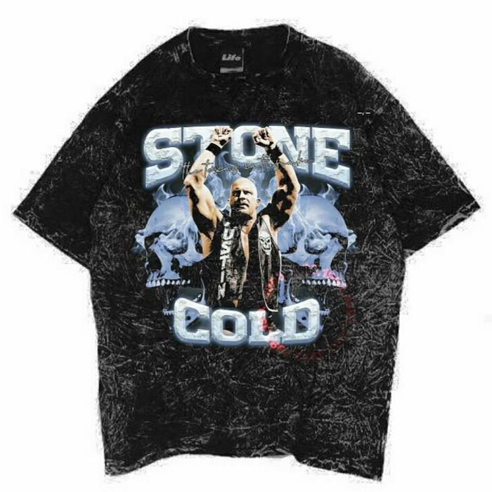Gambar ~OVERSIZE~STONE COLD Kaos bahan cotton combed 24s - wash, M dari WEAR OVZTEE undefined Tokopedia