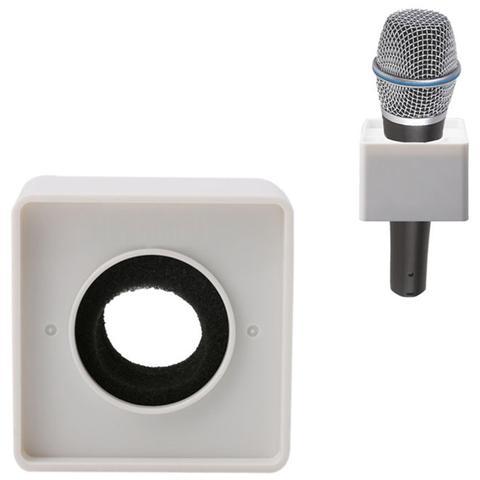 Gambar Mic holder mikrofon interview triangle segitiga dan cube kotak kubus - Putih, Kotak dari JEJEnine undefined Tokopedia