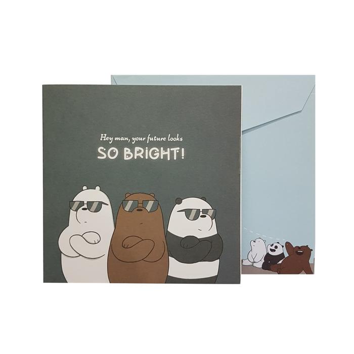 Gambar We Bare Bears Greeting Card / Kartu Ucapan Varian So Bright - Set 1 pcs dari We Bare Bears ID undefined Tokopedia