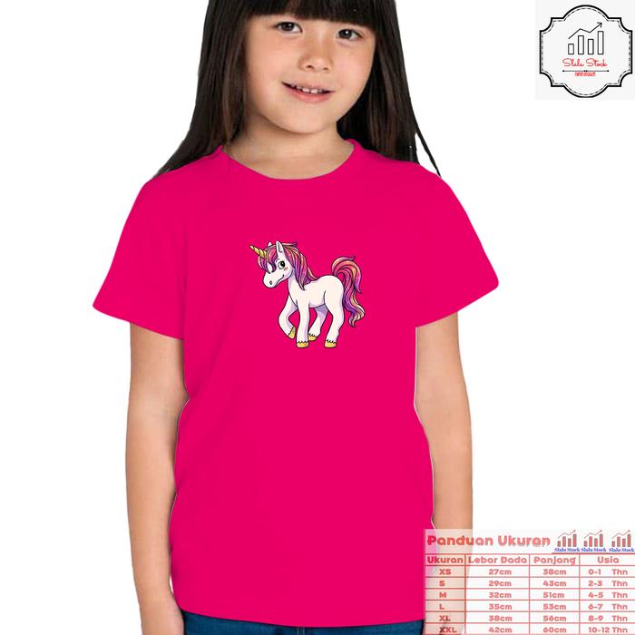 Gambar Baju Anak Perempuan Kuda Poni/Baju Anak-Anak Cewek/Terbaru 1-13Thn - Merah Muda, S dari okeokedong undefined Tokopedia