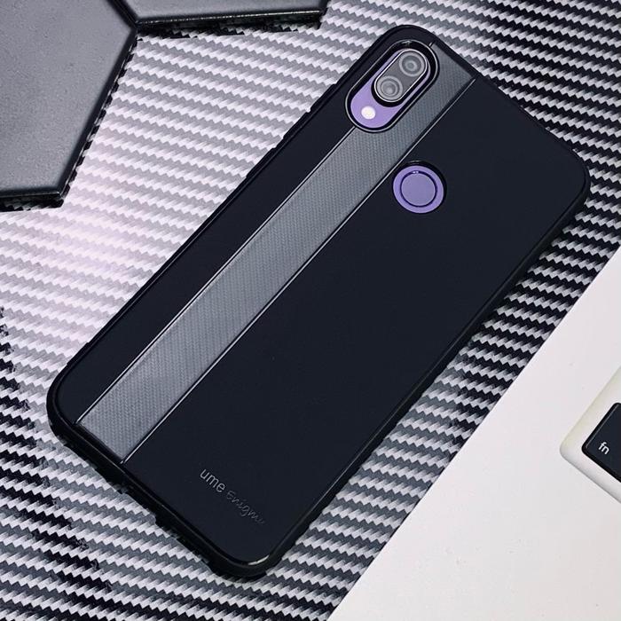 Gambar XIAOMI REDMI NOTE 7 7 PRO UME ENIGMA SOFT CASE SILICONE CARBON - Hitam, Note 7 dari Original Shop Nillkin undefined Tokopedia