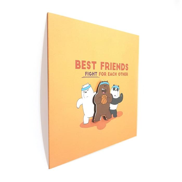 Gambar We Bare Bears Greeting Card / Kartu Ucapan Varian Best Friends - Set 1 pcs dari We Bare Bears ID undefined Tokopedia