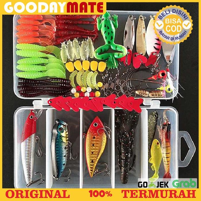 Gambar LIXADA Umpan Pancing Ikan Set Fishing Bait Kit 91PCS - DWS250-F dari Goodaymate Indonesia undefined Tokopedia