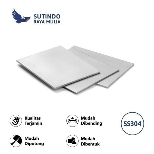 Gambar Plat Stainless Steel 304 Finish No.1 6MM x 4X8 Feet dari Sutindo Shop undefined Tokopedia