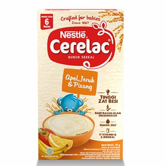 Gambar Nestle cerelac bubur bayi instan apel, jeruk, dan pisang 120g dari ALFAMART Store Indonesia undefined Tokopedia