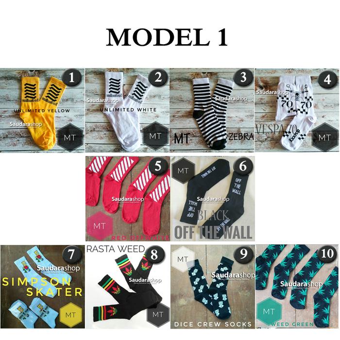 Gambar Kaos Kaki Old school / Kaos kaki kodachi / Skater / Motif Atari - MODEL 1, No.5 dari Saudara Shop undefined Tokopedia