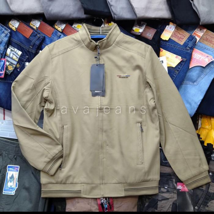 Gambar Jaket pria bomber import / Jaket import pria / Jaket bolak balik pria - Khaki, XXXL dari Bangjasfashion undefined Tokopedia