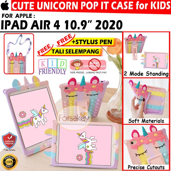 Jual IPad Air Inc 2020 UNICORN POP IT Soft Case Cover Anak
