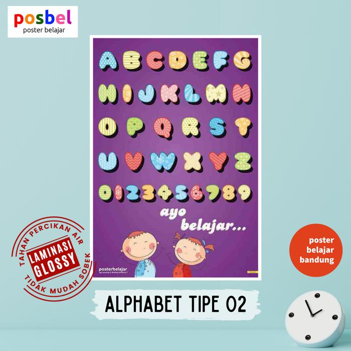 Gambar Poster Edukasi Anak Posbel Belajar Abjad Huruf Alphabet - 2 Abjad Anak dari Poster Belajar Bandung undefined Tokopedia