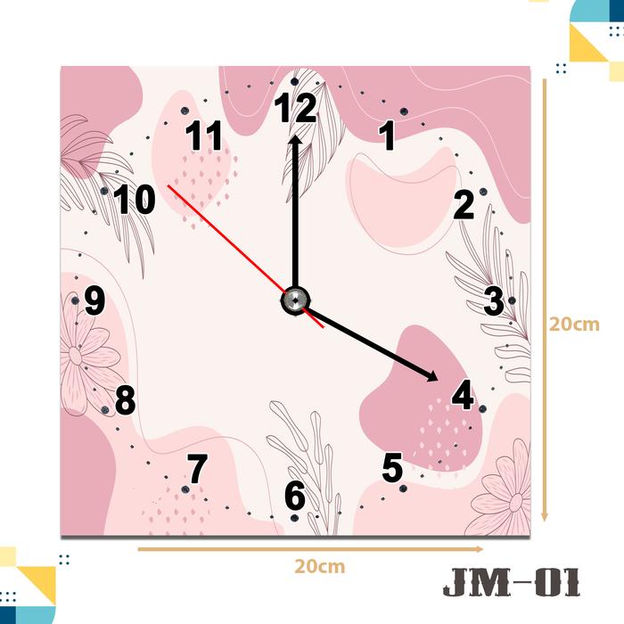 Gambar Jam Dinding Custom Hiasan Dinding Minimalis Pajangan Dekorasi Aestetik - JM-01 dari Toso Creative undefined Tokopedia