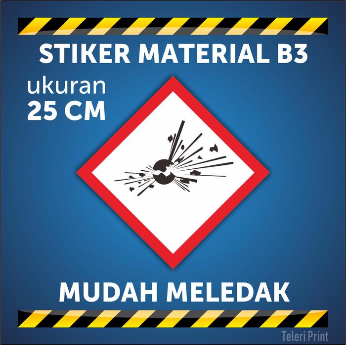 Gambar Stiker Material B3 ukuran 10 cm dan 25 cm - 25 CM, KOROSIF dari Teleri Print undefined Tokopedia