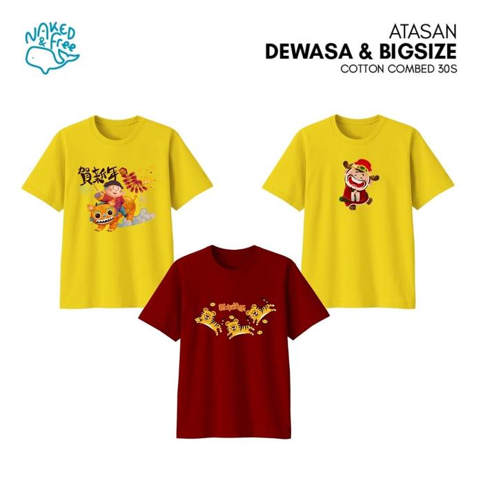 Jual Kaos Imlek Dewasa dan Bigsize tema 