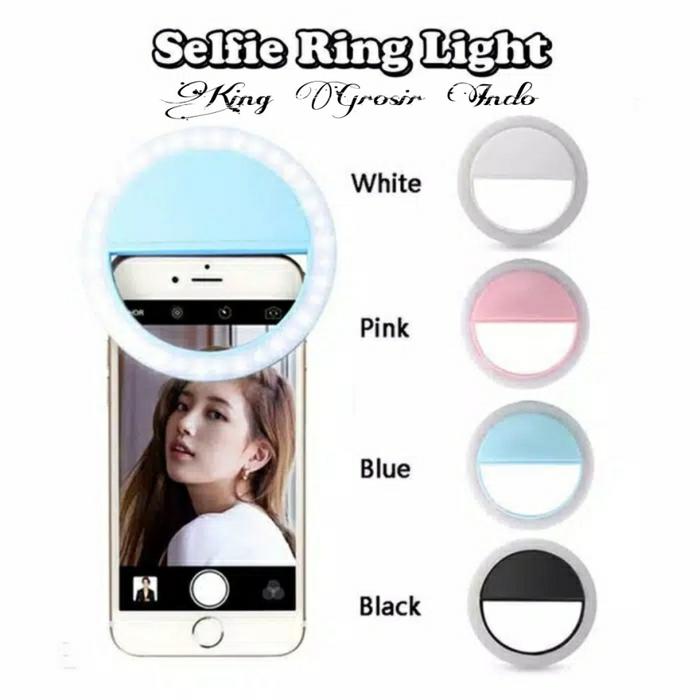 Gambar Ring Selfie Ring Light LED charm eyes Portable Clip dari Astro N Nolan undefined Tokopedia