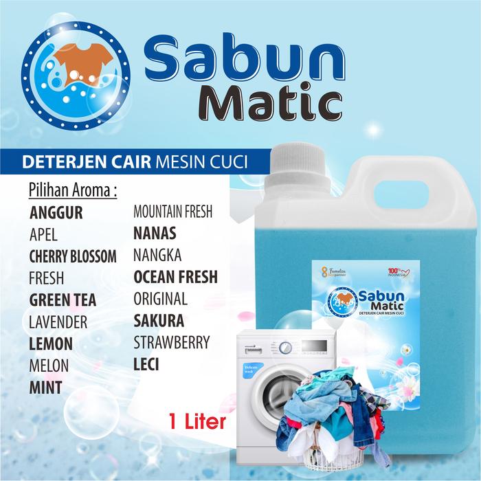 Gambar Sabun Cuci Baju Deterjen Cair matic Aroma Segar 1 Liter jerigen - ANGGUR dari Fumetsu Berkat Indonesia undefined Tokopedia