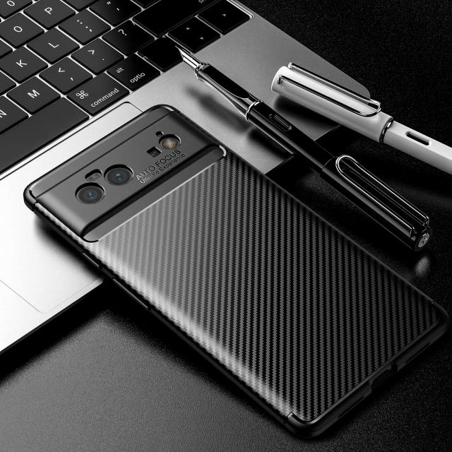 Gambar Google Pixel 6 Soft Case Carbon Fiber Pattern Back Cover - Hitam dari Threeus 998 undefined Tokopedia