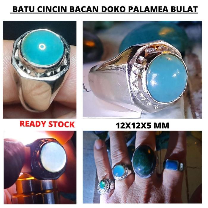 Gambar Batu Permata Cincin Bacan Doko Palamea Asli Kristal 100% Original 1011 - Bulat Oval dari JIPD MALL undefined Tokopedia