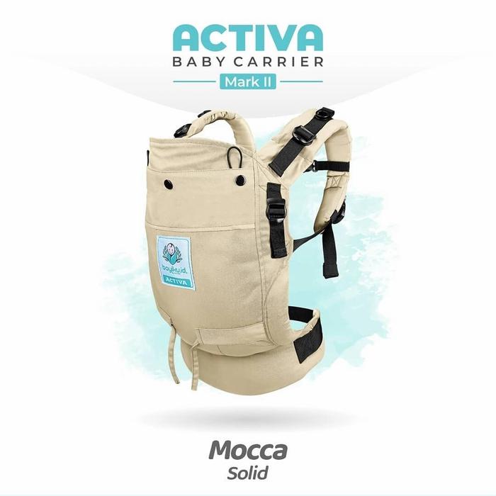 Gambar gendongan ssc activa mark II Ergonomis M-SHAPE - MOCCA, non bundling dari zaynababywearing undefined Tokopedia